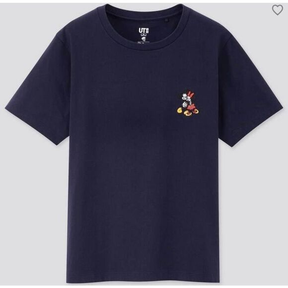 Uniqlo Tops - Uniqlo Mickey Manga Art Graphic T Shirt Women's Size S Navy Blue Disney